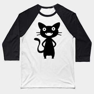 Black Cat Baseball T-Shirt